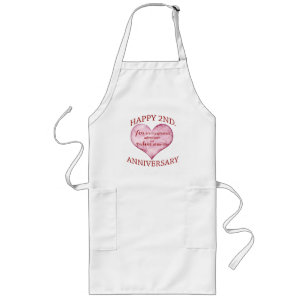 2nd. Anniversary Long Apron