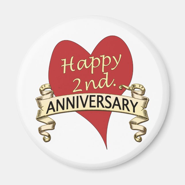 2nd. Anniversary Magnet (Front)