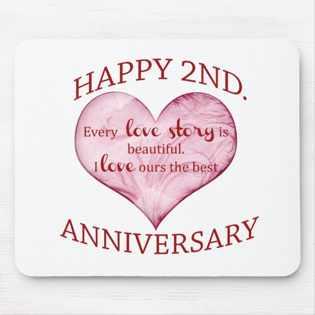 2nd. Anniversary Mouse Mat (Front)