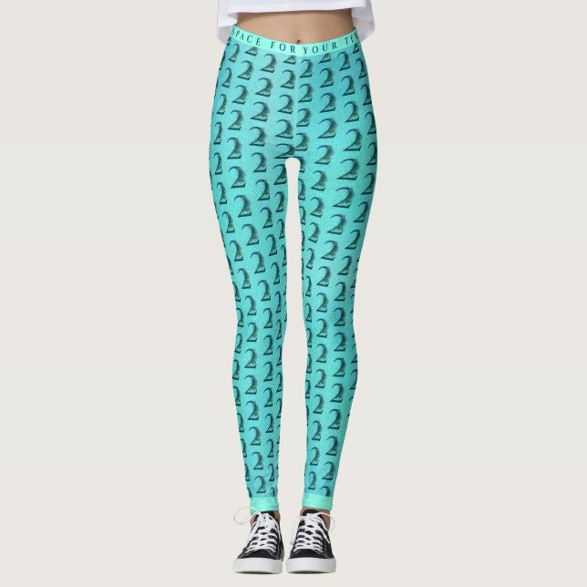 2nd Anniversary Peacock Feathers Leggings (Front)