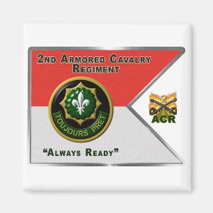 2nd Armored Cavalry Regiment Guidon Magnet