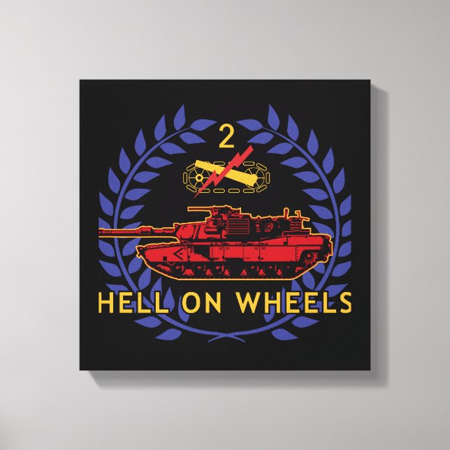 2nd Armored Division: Strength and Honor Canvas Print (Front)