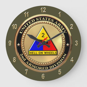 2nd Armour Division Large Clock