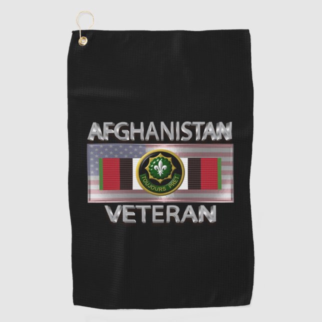 2nd Armoured Cavalry Afghanistan Veteran Golf Towel (Front)
