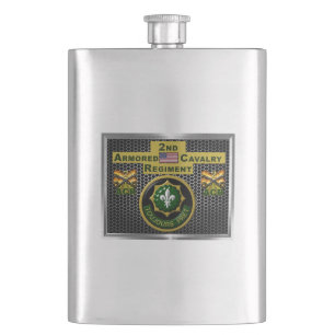 2nd Armoured Cavalry Regiment “Always Ready” Hip Flask