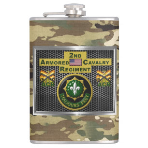 2nd Armoured Cavalry Regiment “Always Ready” Hip Flask