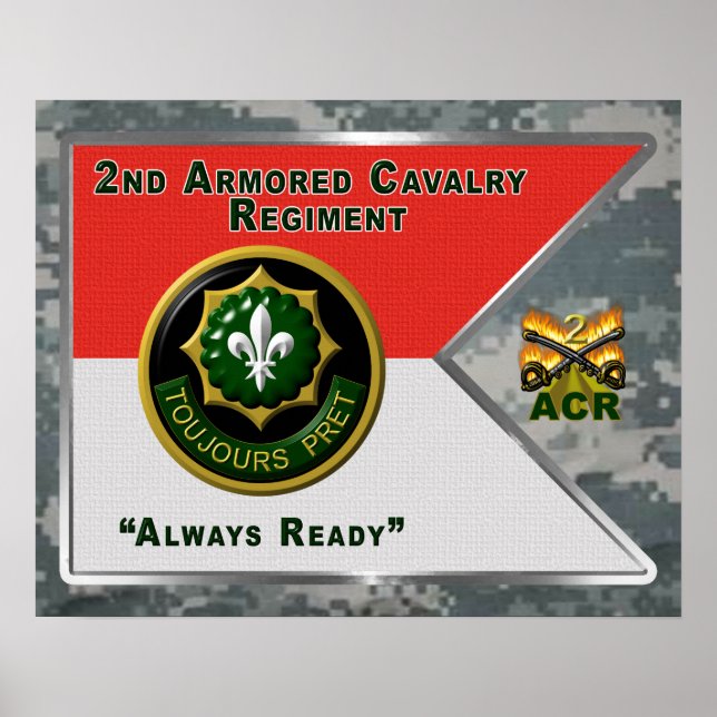 2nd Armoured Cavalry Regiment “Always Ready” Poster (Front)