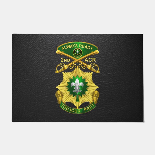 2nd Armoured Cavalry Regiment  Doormat (Front)