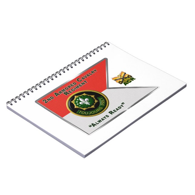 2nd Armoured Cavalry Regiment Guidon Notebook (Left Side)