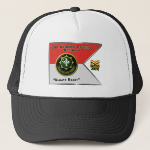 2nd Armoured Cavalry Regiment Guidon Trucker Hat
