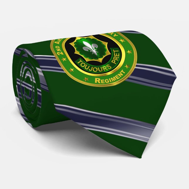 2nd Armoured Cavalry Regiment Tie (Rolled)