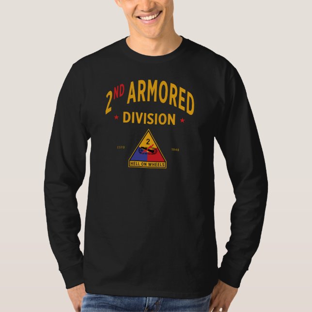 2nd Armoured Division - "Hell on Wheels" T-Shirt (Front)