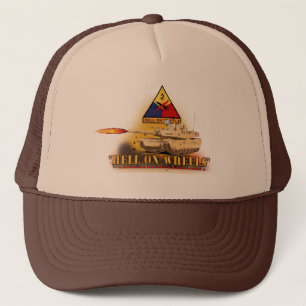 2nd Armoured Division  - M1A1 Tank  - Hell on Whee Trucker Hat