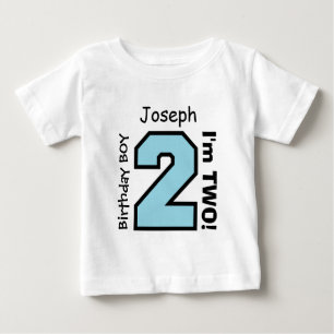 2nd BABY Birthday Big Sports Number A08. T-Shirt