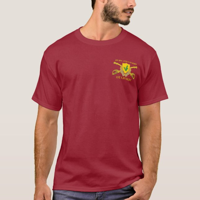 2ND BATTALION 12TH CAVALRY 1ST CAVALRY SHIRT (Front)