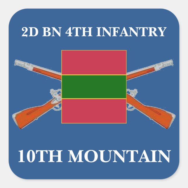 2ND BATTALION 4TH INFANTRY 10TH MOUNTAIN STICKERS (Front)