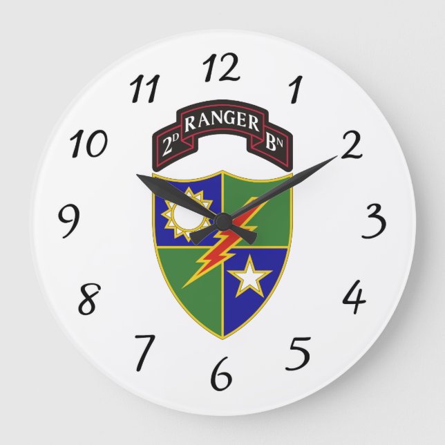 2nd Battalion - 75th Ranger Regiment - Wall Clock (Front)
