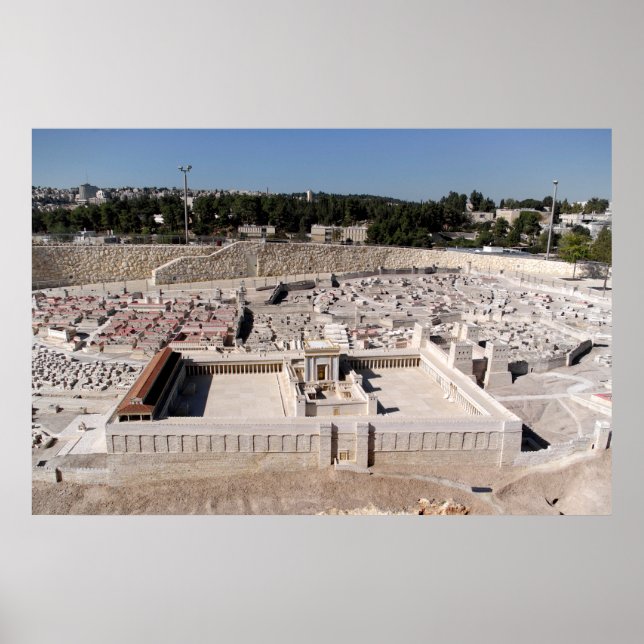 2nd Beis HaMikdash (Holy Temple in Yerusalem) Poster (Front)