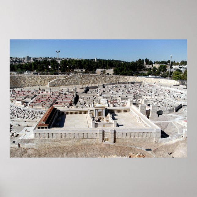 2nd Beis HaMikdash (Holy Temple in Yerusalem) Poster (Front)