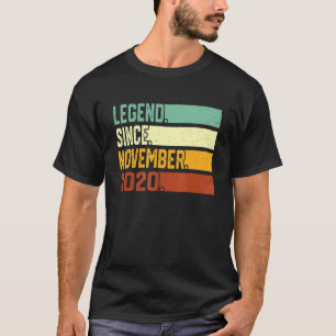 2nd Birthday 2 Year Old Legend Since November 202 T-Shirt