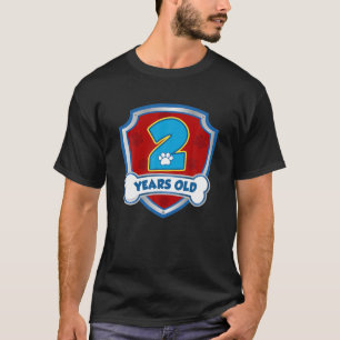 2Nd Birthday 2 Years Old Patrol Dogs Lover Kids T-Shirt