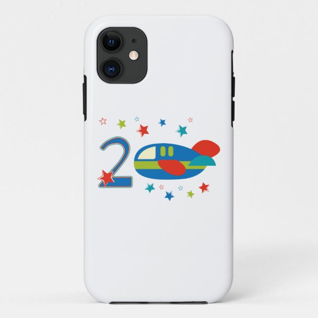 2nd Birthday Aeroplane Case-Mate iPhone Case (Back)
