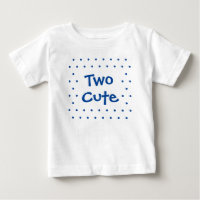 2nd Birthday Baby Boy Two Cute T-shirt