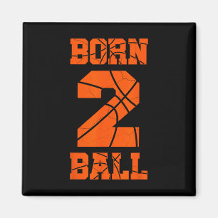2nd Birthday Basketball Jersey Tee Two 2 Year Old  Magnet