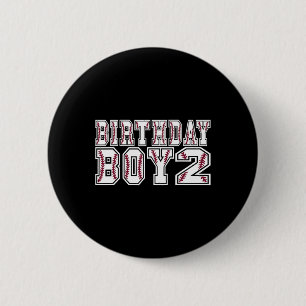 2nd Birthday Boy 2 Years Old Sell Theme Lover Part 6 Cm Round Badge
