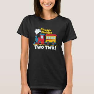 2nd Birthday Boy Train - Chugga Chugga Two Two Kid T-Shirt
