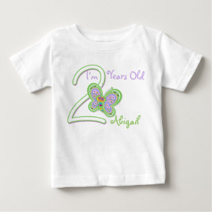 2nd Birthday Butterfly Baby T-Shirt