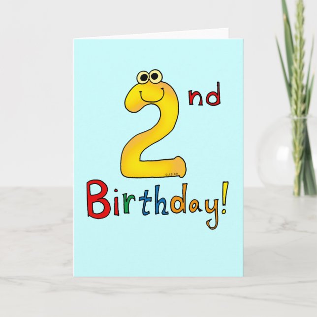 2nd Birthday! Card (Front)