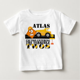 2nd Birthday Construction Party Birthday Boy Shirt