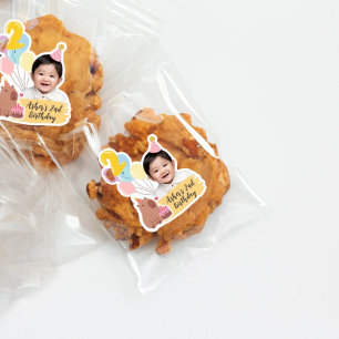 2nd Birthday Custom Sticker Capybara Party Favour