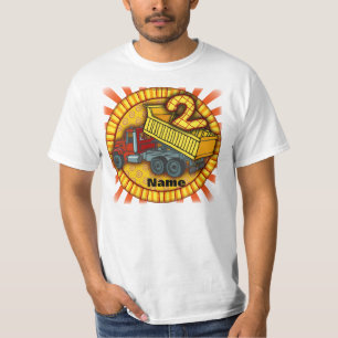2nd Birthday Dump Truck T-Shirt