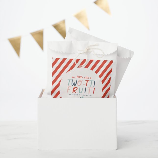 2nd birthday fruit red summer children's party favour bags (Party)