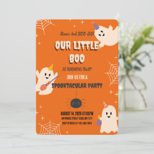 2nd Birthday Halloween Invitation