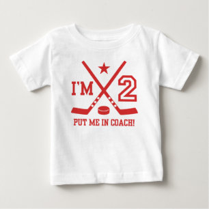 2nd Birthday Hockey Baby T-Shirt