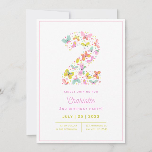 2nd Birthday Invitation (Front)