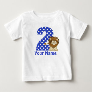 2nd Birthday Lion Personalised Shirt