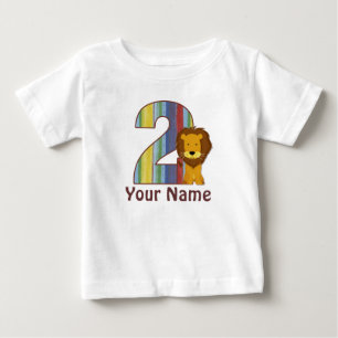 2nd Birthday Lion Personalised T-shirt