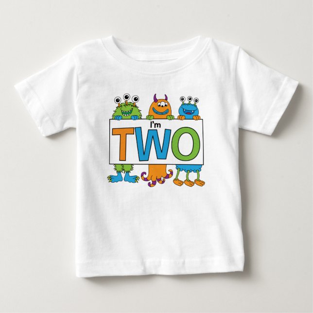 2nd Birthday Monster Tee (Front)