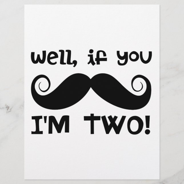 2nd Birthday Moustache (Front)