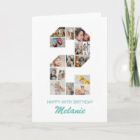 2nd Birthday Number 2 Photo Collage Personalised