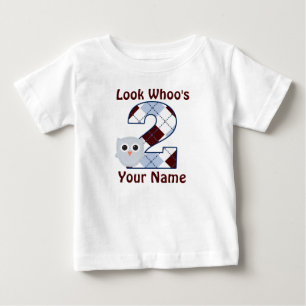 2nd Birthday Owl Personalised T-shirt