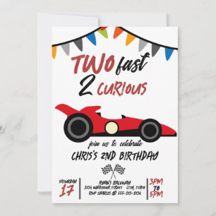 2nd Birthday Party Custom Invitation