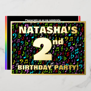 2nd Birthday Party — Fun, Colourful Music Symbols