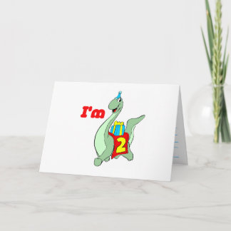 2nd Birthday Party Invitation - Dinosaur