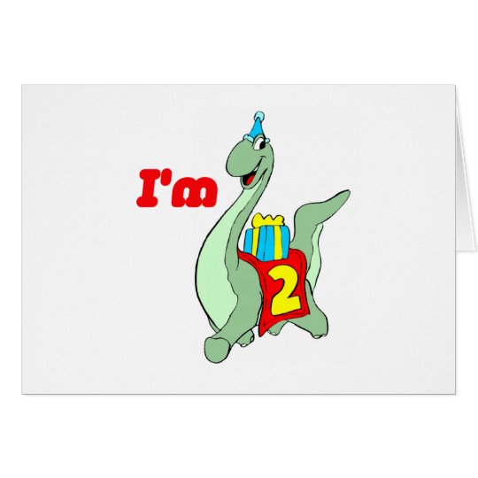 2nd Birthday Party Invitation - Dinosaur