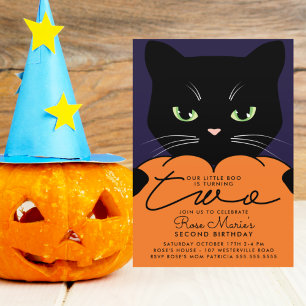 2ND BIRTHDAY PARTY   Our Little Boo Invitation